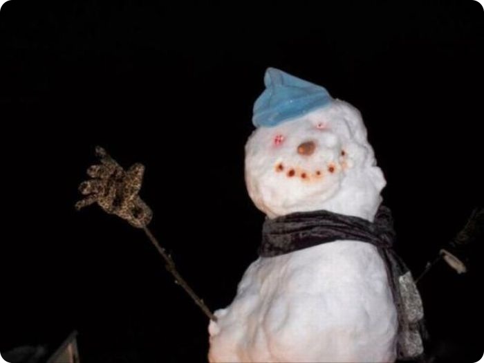 Прикольные, смешные и забавные снеговики.