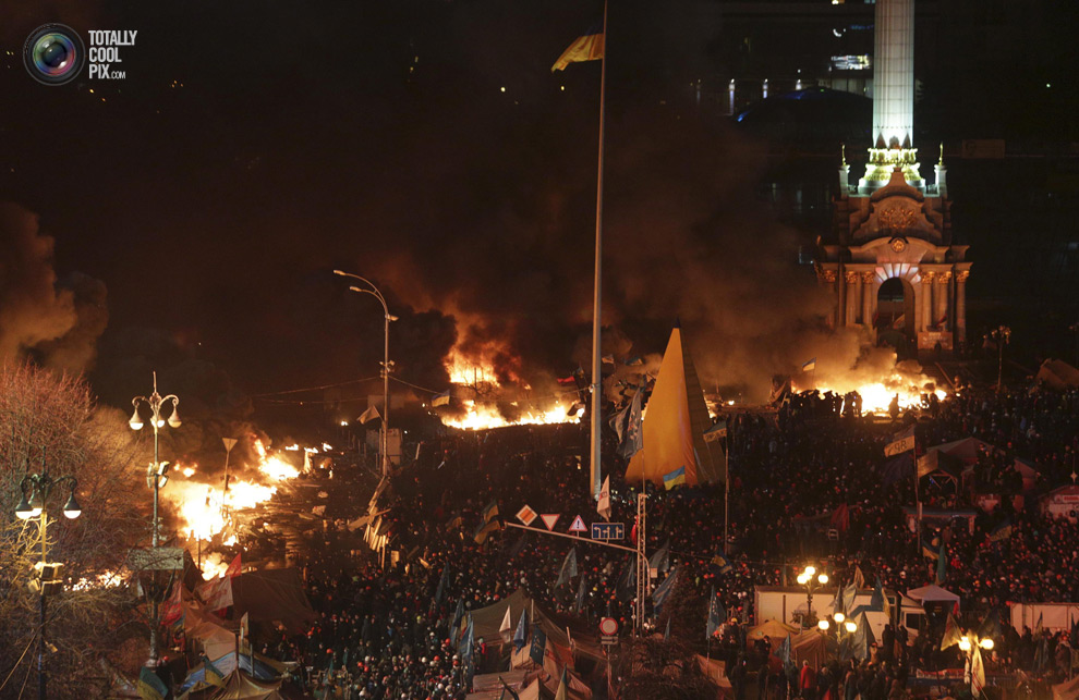 Киевские беспорядки становятся смертельными