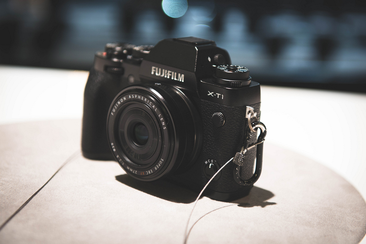 Германия. Кёльн. Цифровой фотоаппарат Fujifilm X-T1 на выставке Photokina 2014. (Ben Fredericson)
