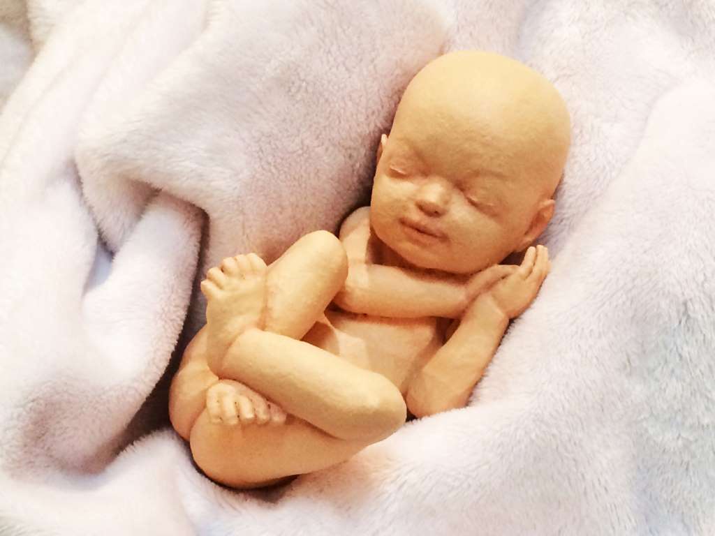10. Созданная на основе ультразвукового изображения и напечатанная на 3D-принтере фигурка ещё не родившегося ребёнка одной американской пары.