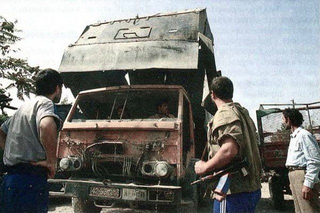 Бронегрузовик, гражданская война в Таджикистане