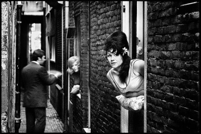 Квартал красных фонарей. Амстердам, 1968 год.