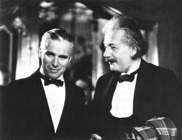 Альберт Эйнштейн и Чарли Чаплин, 1931 год